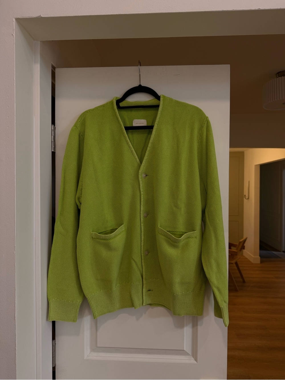 Aime Leon Dore Lime Green Cardigan - Picture 2 of 4